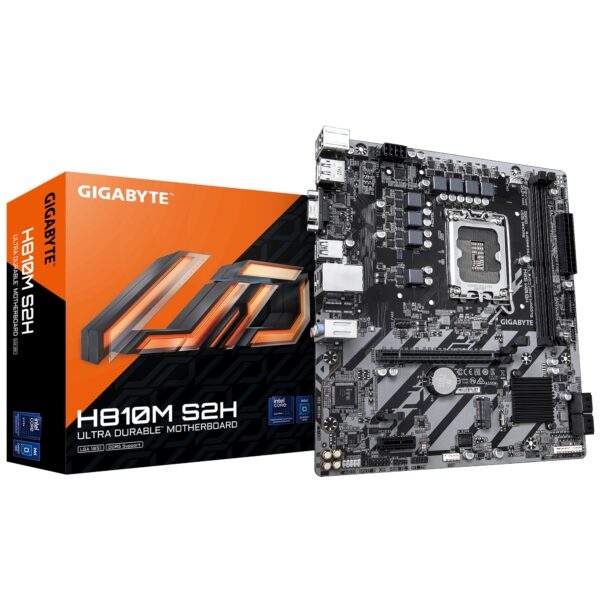 PB S1851 GIGABYTE H810M S2H 2DDR5 PCI4.0 LAN GIGABIT SATA3 M2 HDMI DP MATX