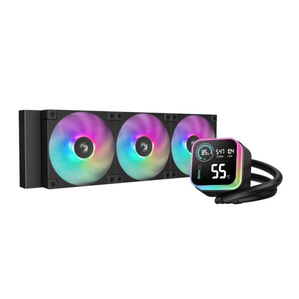 REFRIGERADOR LIQUIDO CPU DEEPCOOL LQ360 LEDRGB AIO DISPLAY R-LQ360-BKLSMW-G-1