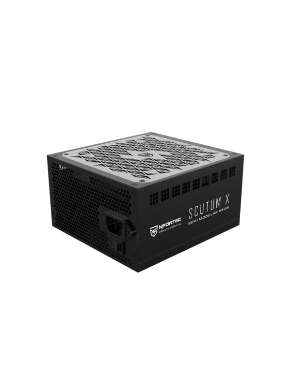 FUENTE NFORTEX SCUTUM X 850W SEMI MODULAR 80 PLUS BRONZE ATX 1X140MM 12V NEGRO